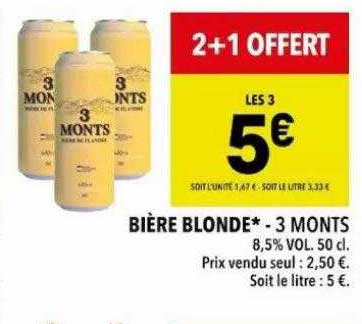 bière blonde - 3 monts