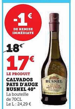 calvados pays d'auge busnel 40°