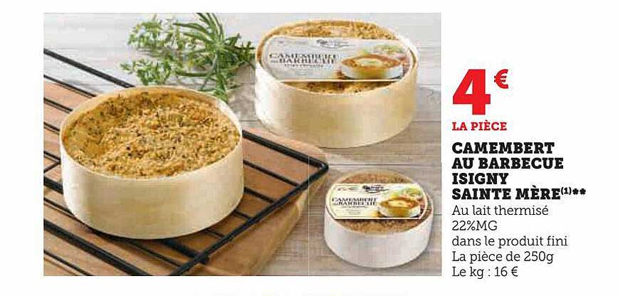 camembert au barbecue isigny sainte mère