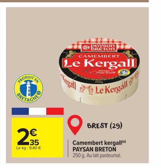 camembert kergall paysan breton