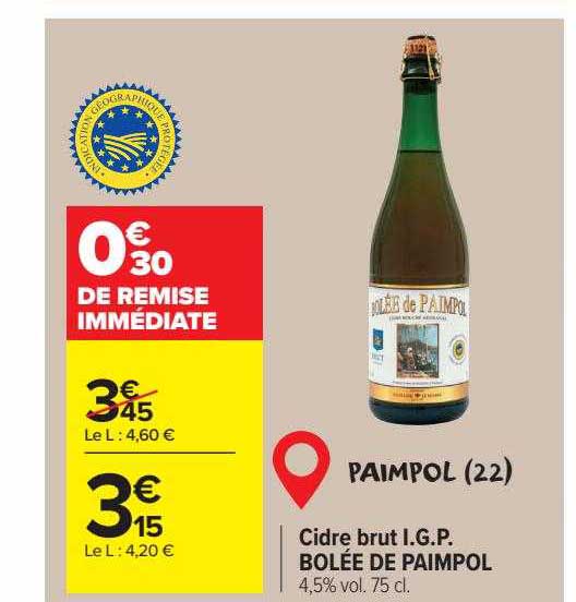 cidre brut i.g.p bolée de paimpol