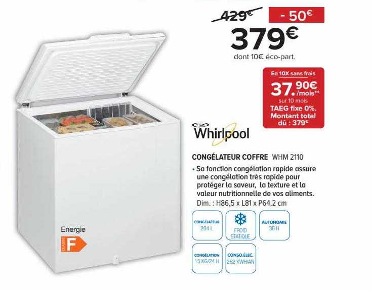Congélateur Coffre Whirlpool