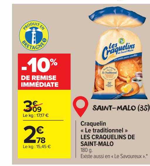 craquelin "le traditionnel" les craquelins de saint-malo