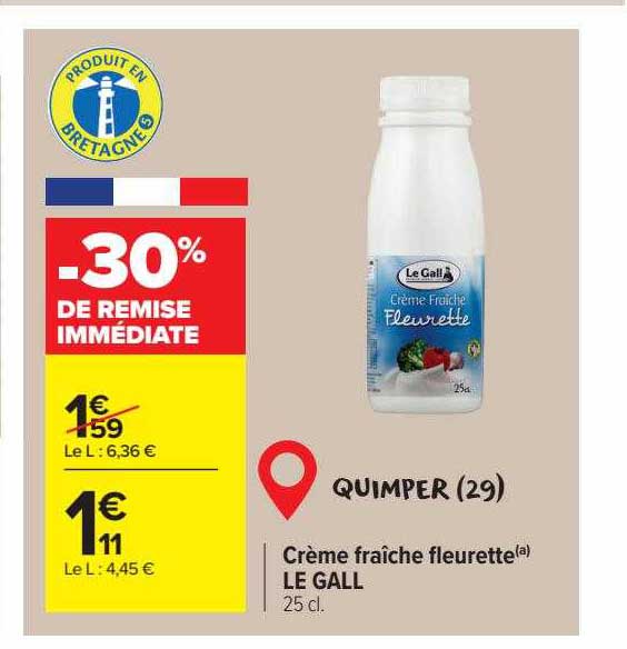crème fraîche fleurette le gall