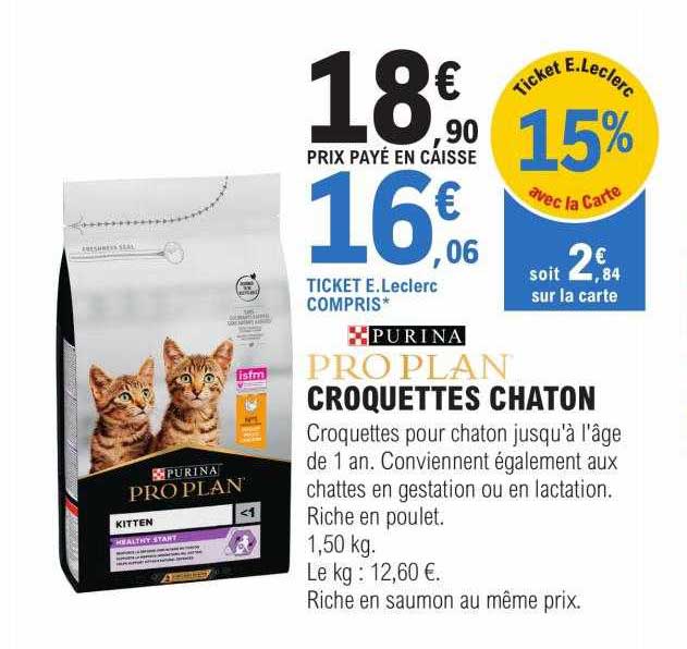 Croquettes Chaton Purina Pro Plan
