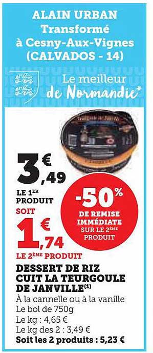 Dessert De Riz Cuit La Teurgoule De Janville