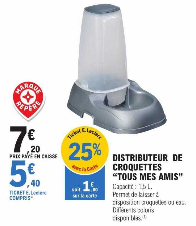 distributeur de croquettes "tous mes amis"