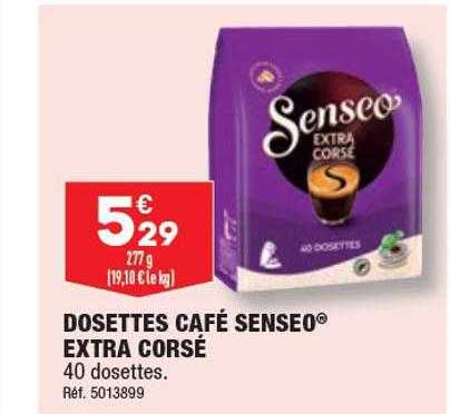 Dosettes Café Senseo Extra Corsé
