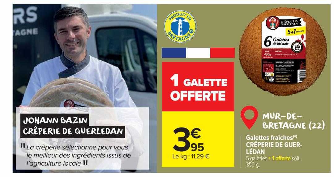 galettes fraîches crêperie de guerlédan