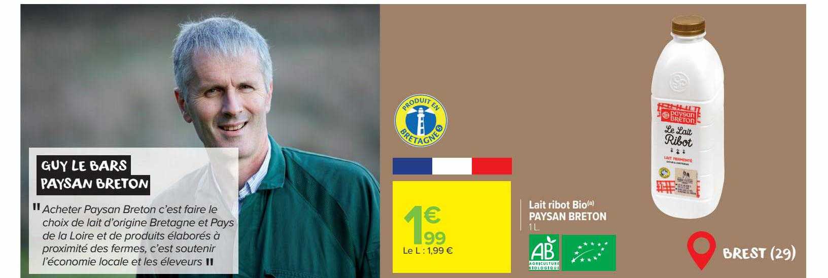 lait ribot bio paysan breton