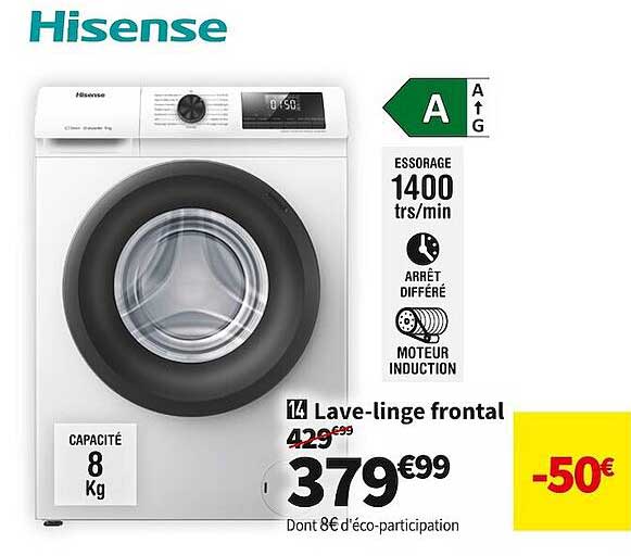 lave-linge frontal hisense