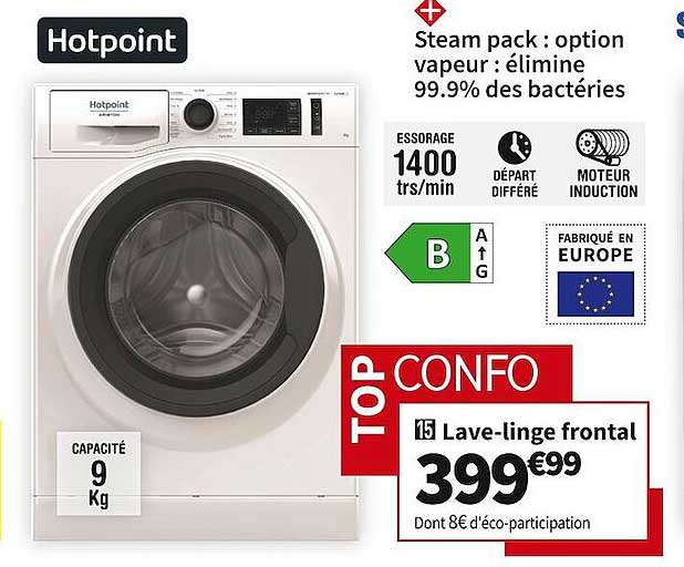 lave-linge frontal hotpoint
