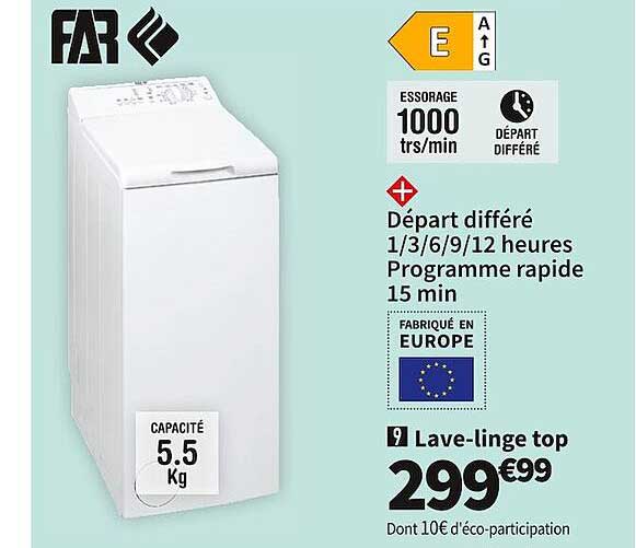 lave-linge top far