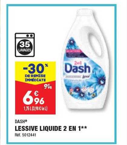 Lessive Liquide 2 En 1 Dash