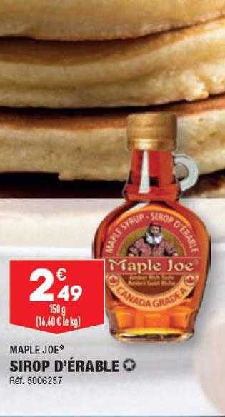 maple joe sirop d'érable