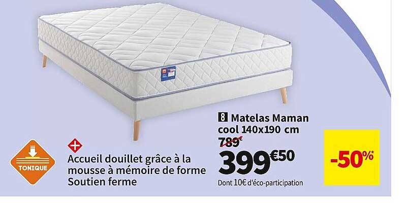 Matelas Maman Cool 140 X 190 Cm