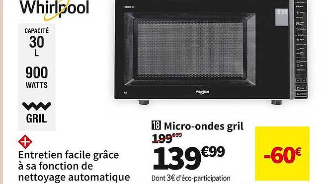 micro-ondes gril whirlpool