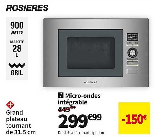 micro-ondes intégrable rosières