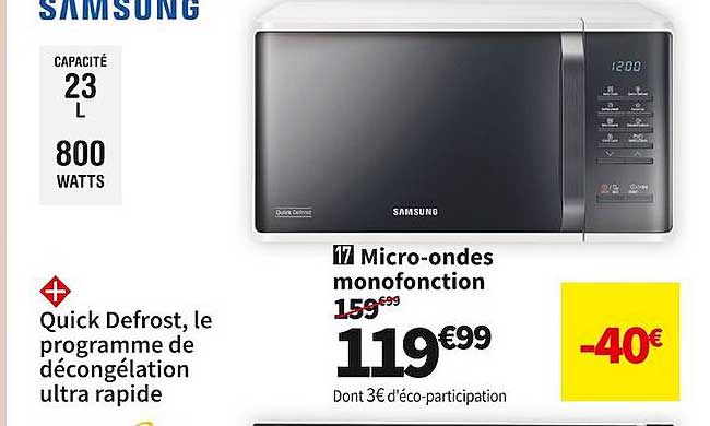 Micro-ondes Monofonction Samsung