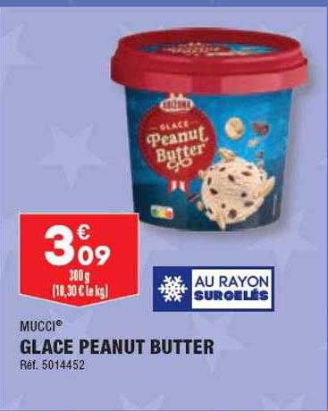 mucci glace peanut butter