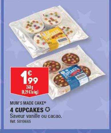 mum's made cake 4 cupcakes