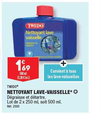 nettoyant lave-vaisselle twido