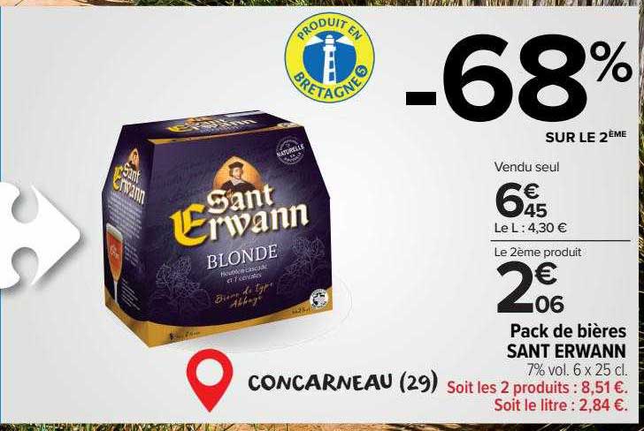 pack de bières sant erwann