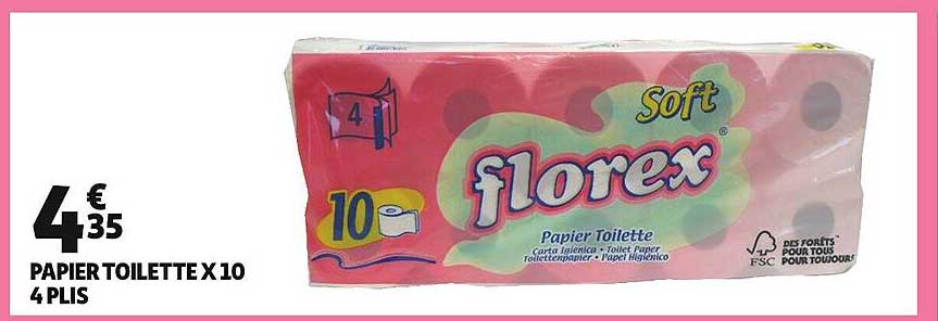 papier toilette x 10 4 plis