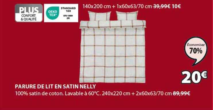 Parure De Lit En Satin Nelly