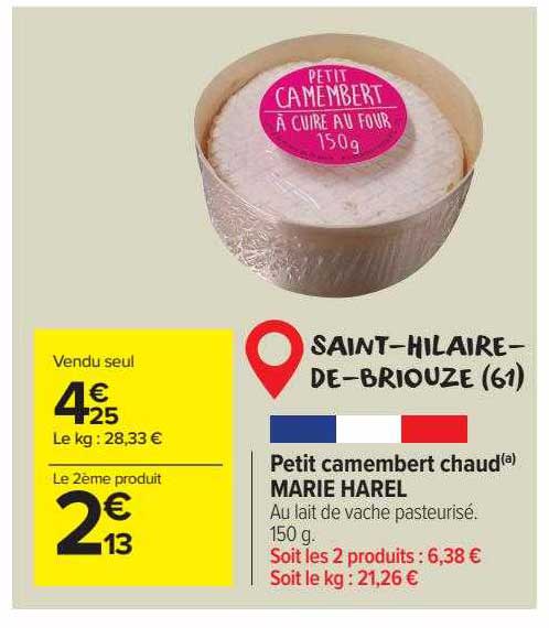 petit camembert chaud marie harel