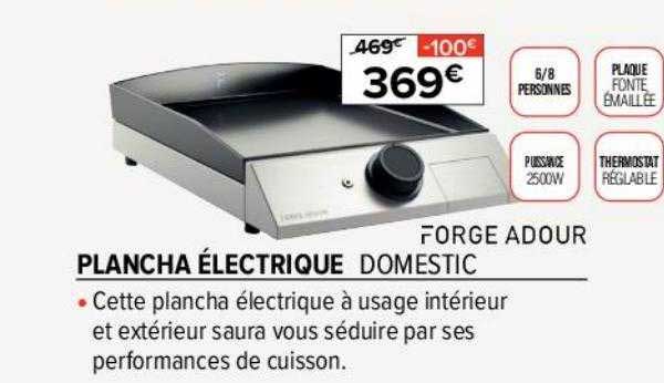 plancha électrique forge adour