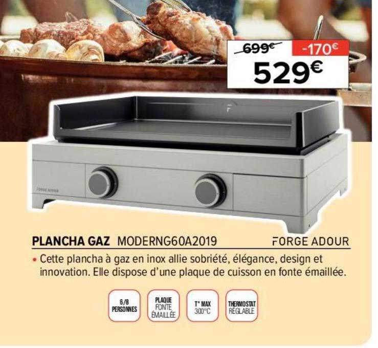 plancha gaz forge adour