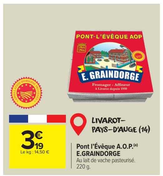 pont l'évêque a.o.p e.graindorge