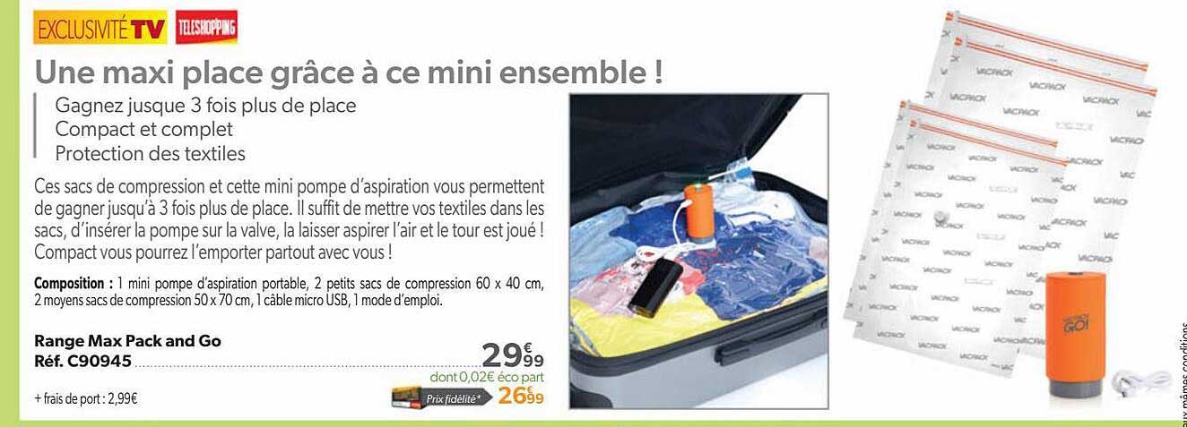 range max pack and go