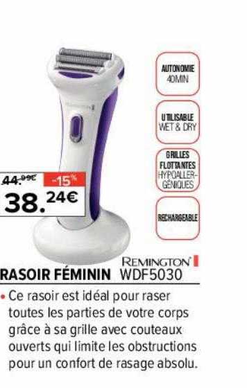 rasoir féminin remington