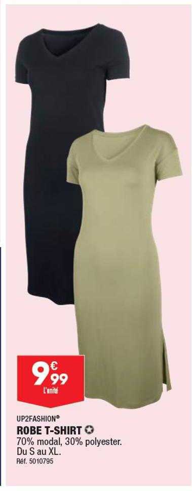 robe t-shirt up2fashion