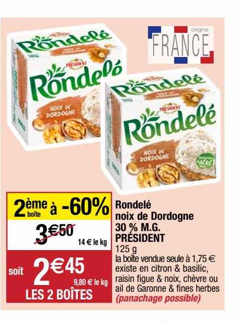 Rondelé Noix De Dordogne Président