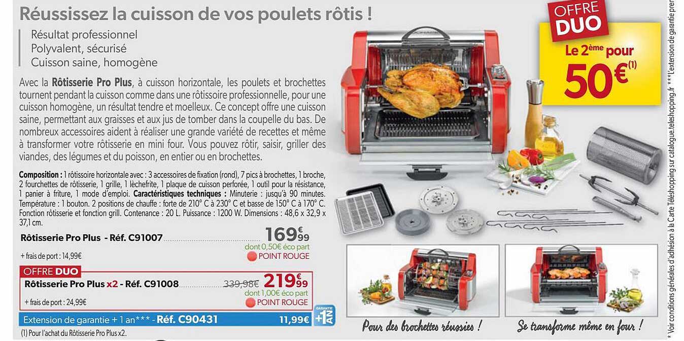 rôtisserie pro plus x2