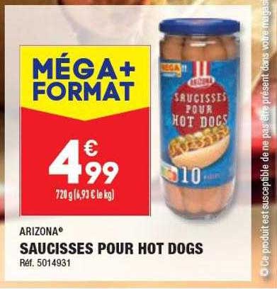 saucisses pour hot dogs arizona