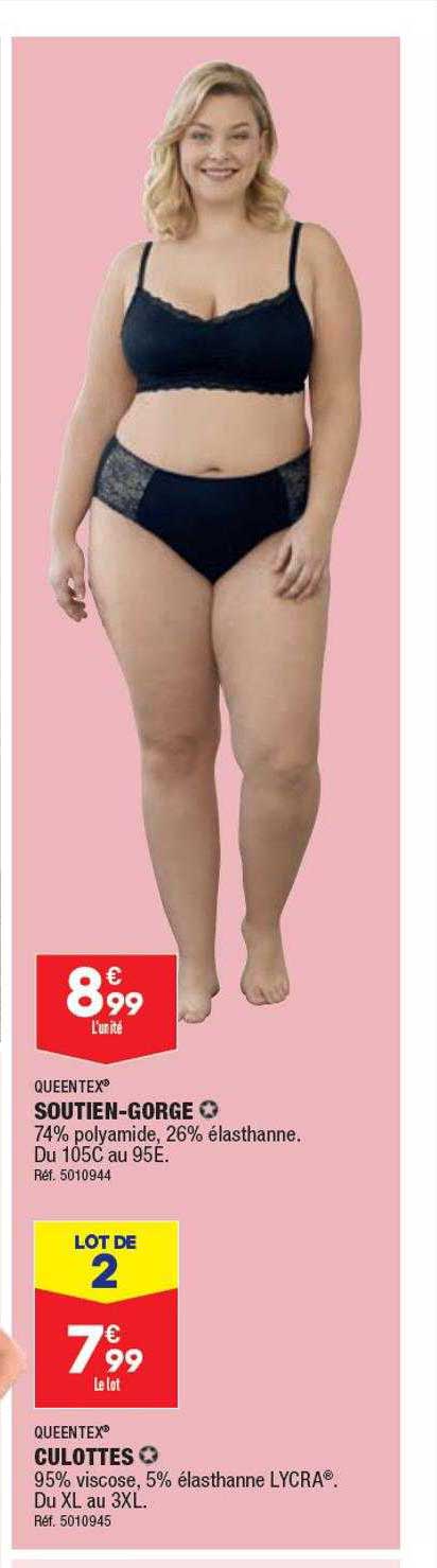 soutien-gorge queentex, culottes queentex