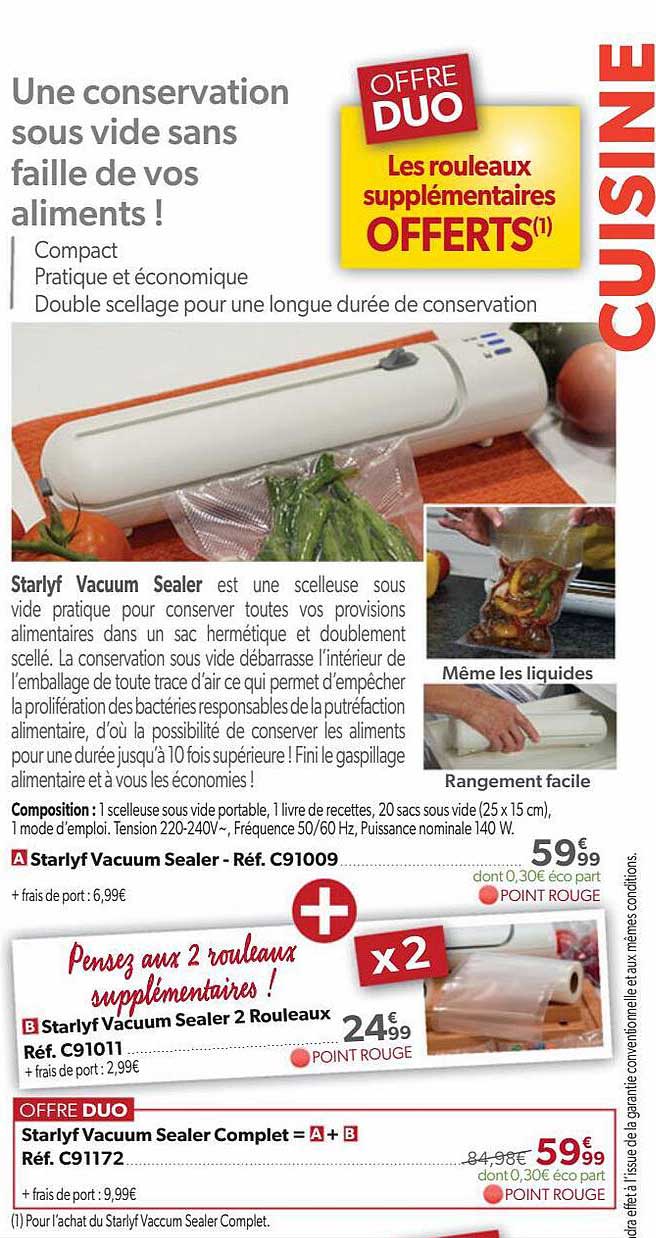 starlyf vacuum sealer complet