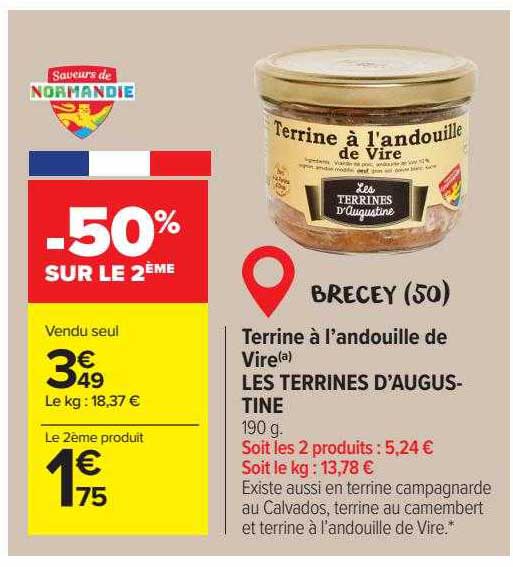 Terrine à L'andouille De Vire Les Terrines D'augustine