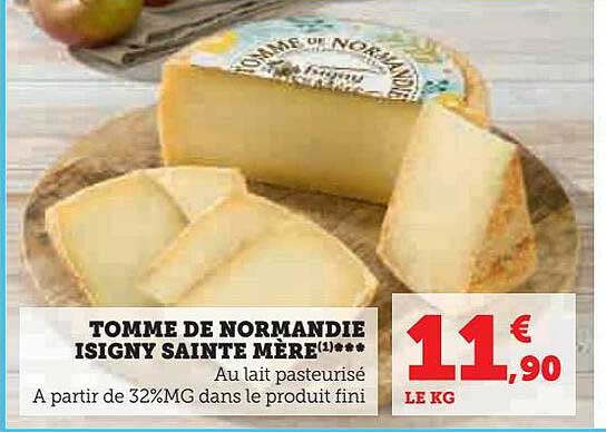 tomme de normandie isigny sainte mère