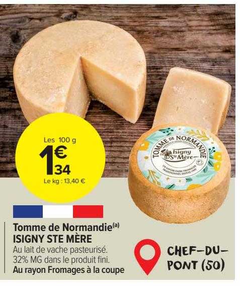 tomme de normandie isigny ste mère