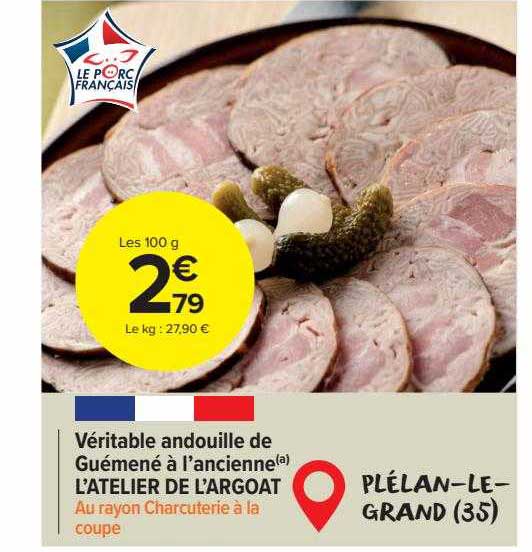 véritable andouille de guémené à l'ancienne l'atelier de l'argoat