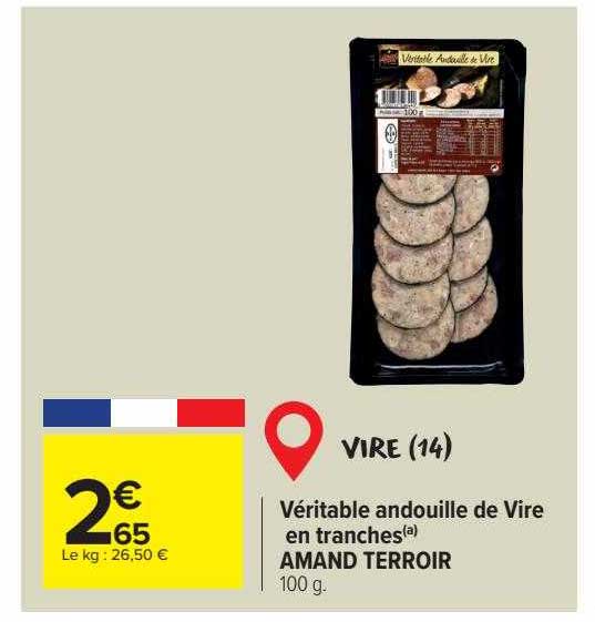Véritable Andouille De Vire En Tranches Amand Terroir