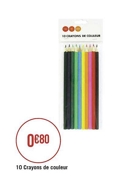 10 Crayons De Couleur