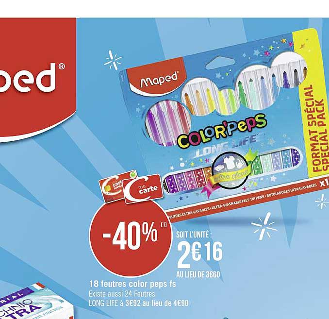 18 Feutres Color Peps Fs Maped