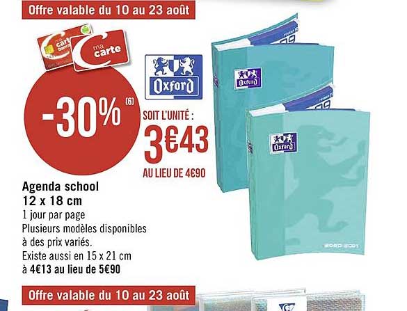 Agenda School 12 X 18 Cm Oxford