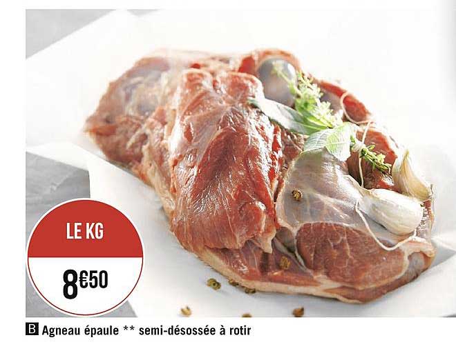agneau épaule semi désossée à rotir